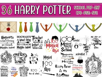 Harry Potter School Svg, Harry Potter Svg Bundle