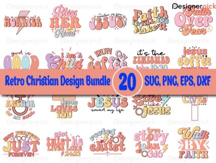 Retro Christmas SVG Bundle, Christmas Retro SVG Design