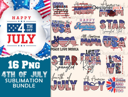4th Of July Sublimation Bundle, 4th Of July Png