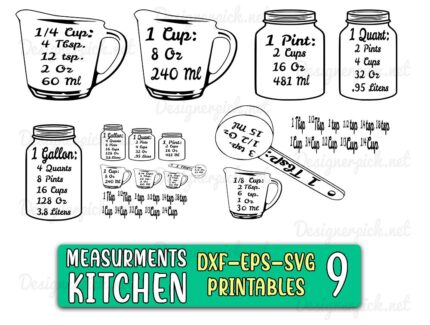 Measurement Kitchen Svg Bundle