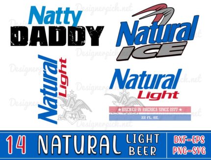 Natural Light Beer Svg Bundle