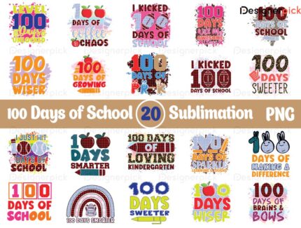 100 Days Of School Sublimation Bundle