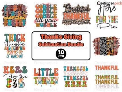 Thanksgiving Sublimation Bundle, Thanksgiving Png