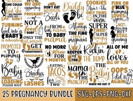 Pregnancy SVG Bundle