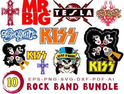 Rock Band Svg bundle