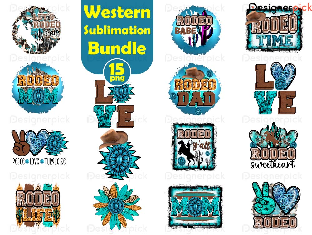 Western Sublimation Bundle, Western Png, Cowboy Png - Designerpick