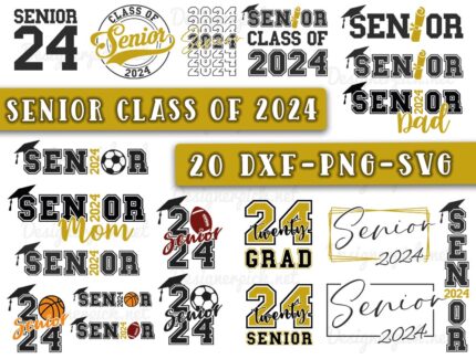 Senior Class of 2024 SVG, Class of 2024 SVG Bundle