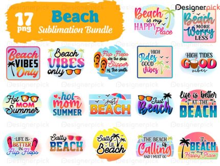 Beach Png Bundle, Beach Sublimation Bundle