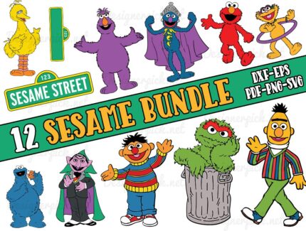 Sesame Street Svg Bundle