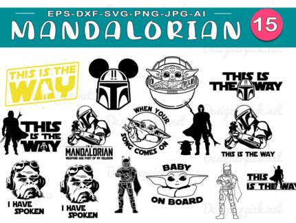 The Mandalorian Svg Bundle