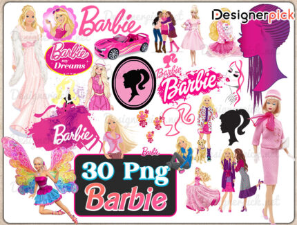 Barbie Png Bundle, Barbie Doll Png Bundle