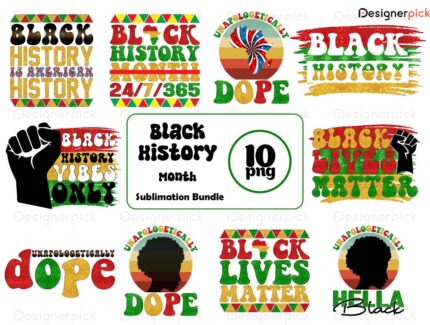 Black History Sublimation Bundle