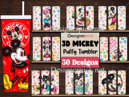 Mickey And Minnie Mouse Tumbler Bundle, Mickey Mouse Tumbler Bundle