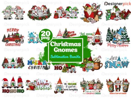 Christmas Gnome Sublimation Bundle