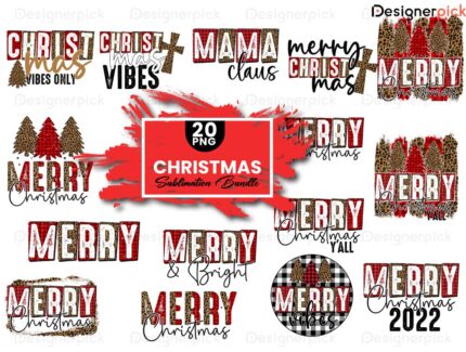 Christmas Sublimation Bundle, Marry Christmas Png