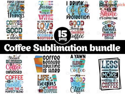 Coffee Sublimation Bundle, Coffee Png