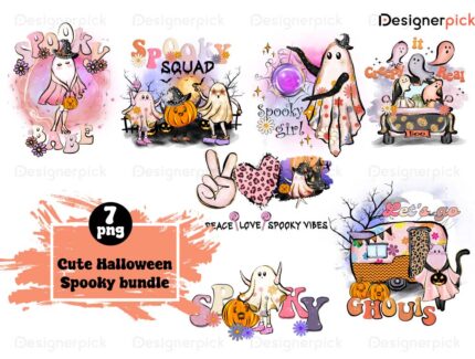 Cute Spooky Halloween Sublimation Bundle