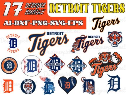 Detroit Tigers SVG Bundle