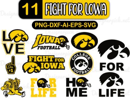 Fight For Iowa SVG Bundle