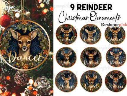 Christmas Reindeer Ornament Png