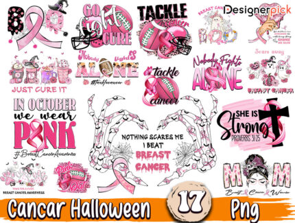 Cancer Halloween Sublimation Bundle