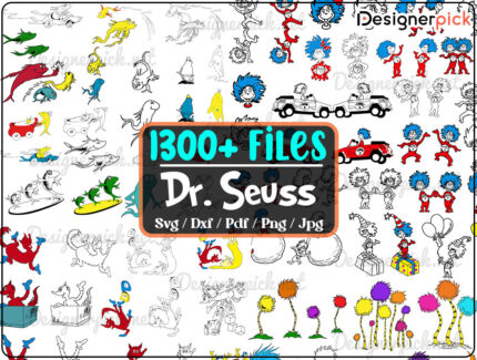 Dr Suess Svg Bundle, Dr Seuss Svg, 1 Thing 2 Thing Svg