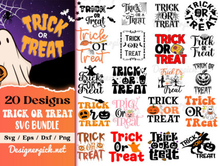 Trick or Treat Svg Bundle, Halloween Svg Bundle