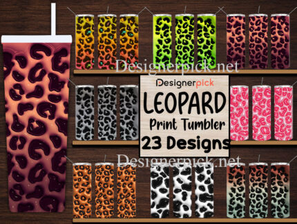 Leopard Puffy Tumbler Bundle