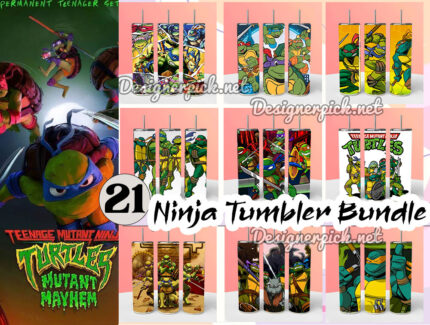 Ninja Turtle Tumbler Bundle, TMNT Tumbler Bundle