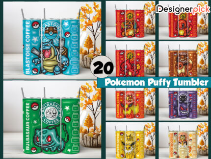 Pokemon Puffy Tumbler Bundle, Pokemon Tumbler Bundle