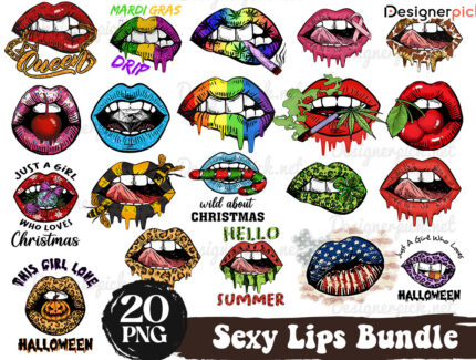 Sexy Lips Png Bundle