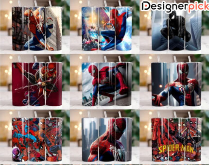 Spiderman Tumbler Bundle, Marvel Tumbler Design