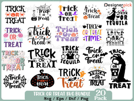 Trick or Treat Svg Bundle, Halloween Svg