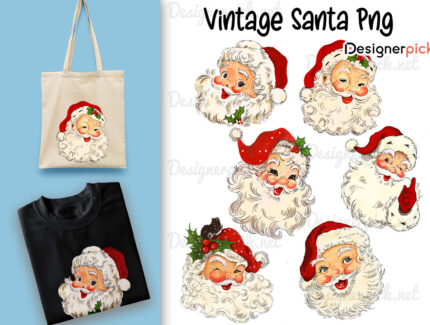 Vintage Santa Sublimation Bundle