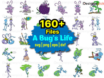 A Bugs Life Svg Bundle, A Bugs Life Clipart, Cartoon Svg