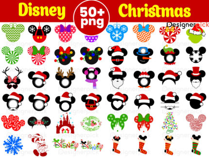 Disney Christmas Png Bundle, Christmas Clipart