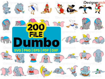 Dumbo SVG Bundle, Disney Dumbo Svg