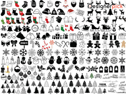 Huge Christmas Svg Bundle, Christmas Ornaments Svg, Christmas Svg Bundle