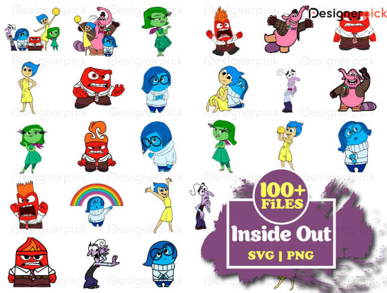 Inside Out SVG Bundle, Inside Out Png Bundle, Disney Inside Out Svg ...