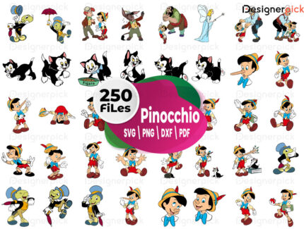 Pinocchio SVG Bundle, Movie Pinocchio SVG Design, Pinocchio Svg