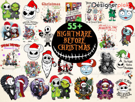 Nightmare Before Christmas Png, Horror Christmas Png, Nightmare Before Christmas Sublimation