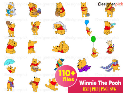 Winnie the Pooh SVG Bundle, Pooh Bear SVG design
