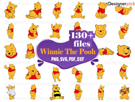 Winnie the Pooh SVG Bundle, Winnie the Pooh PNG