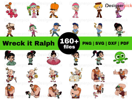 Wreck-It Ralph SVG Bundle, Wreck-It Ralph PNG