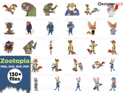 Zootopia SVG Bundle, Zootopia PNG, Zootopia SVG