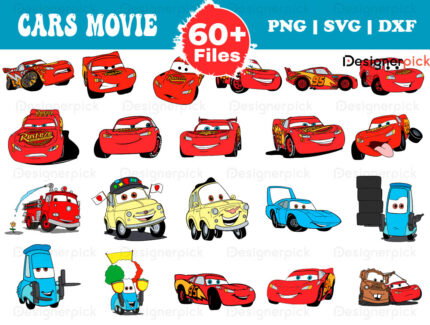 Cars SVG Bundle, Lightning McQueen Svg, Cars Disney Bundle