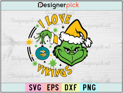 NFL Grinch Minnesota Vikings SVG, NFL Grinch SVG