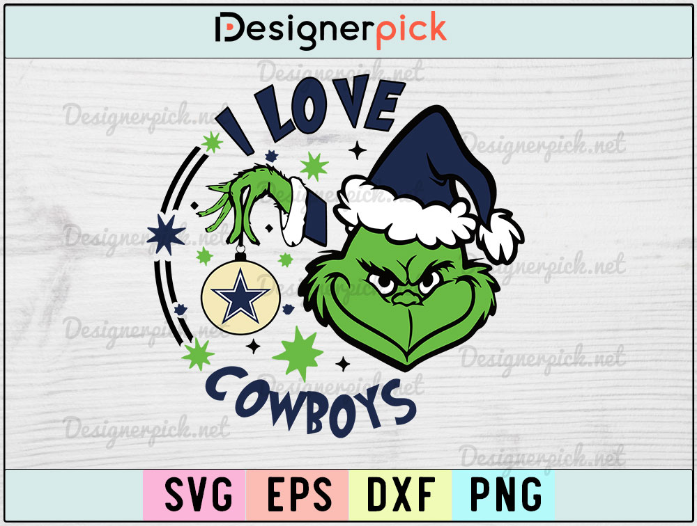 Nfl Grinch Dallas Cowboys Svg Nfl Grinch Svg Darkoct02