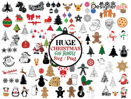 Huge Christmas Svg Bundle, Christmas Ornaments Svg, Christmas Cut Files