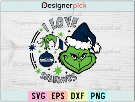 NFL Grinch Seattle Seahawks SVG, NFL Grinch SVG